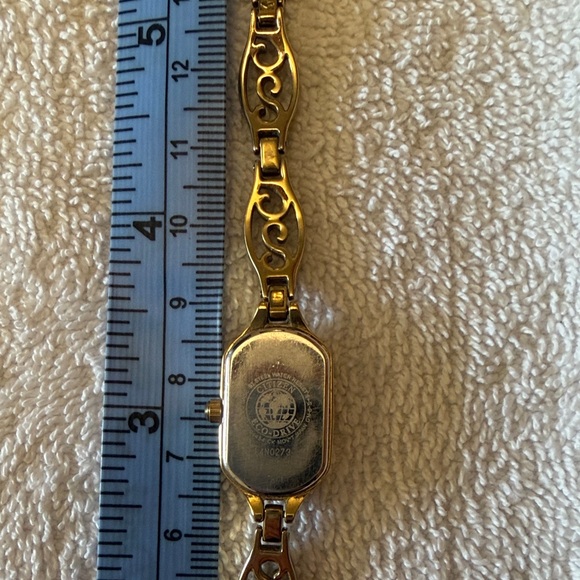 Citizen Womens Eco Drive Gold Plated Bracelet Watch - Picture 7 of 9